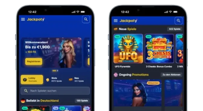 Jackpoty Casino App Screenshot